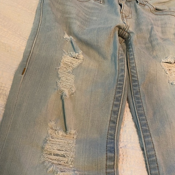 True religion bootcut light blue distressed jeans - Picture 3 of 7